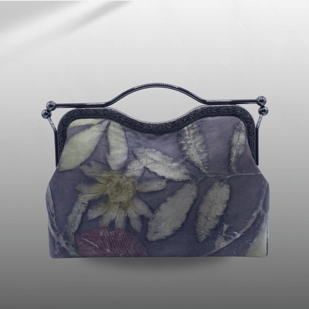 Ecoprint Handbag Metal Handle Frame