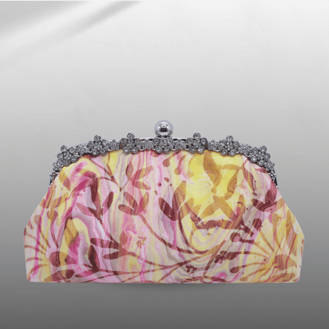 Batik Clutch Frame Purse